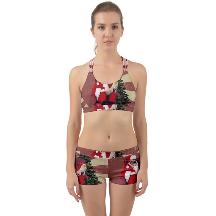 Karl Marx Santa  Back Web Sports Bra Set