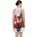 Karl Marx Santa  Velvet Halter Neckline Dress  View2