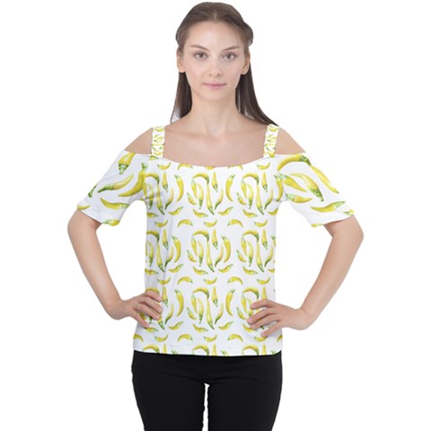 Chilli Pepers Pattern Motif Cutout Shoulder Tee by dflcprints