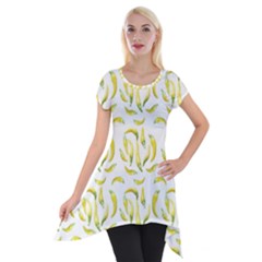 Chilli Pepers Pattern Motif Short Sleeve Side Drop Tunic by dflcprints