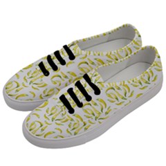 Chilli Pepers Pattern Motif Men s Classic Low Top Sneakers by dflcprints