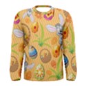 Easter Bunny And Egg Basket Men s Long Sleeve Tee View1