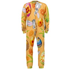 Easter Bunny And Egg Basket Onepiece Jumpsuit (men)  by allthingseveryone