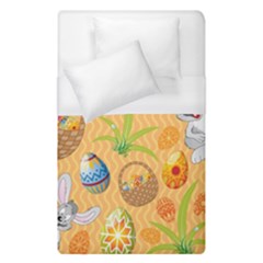 Easter Bunny And Egg Basket Duvet Cover (single Size) by allthingseveryone