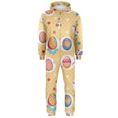 Fun Easter Eggs Hooded Jumpsuit (men)  by allthingseveryone