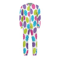 Polka Dot Easter Eggs Onepiece Jumpsuit (kids) by allthingseveryone