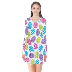 Polka Dot Easter Eggs Flare Dress by allthingseveryone