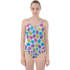 Polka Dot Easter Eggs Cut Out Top Tankini Set by allthingseveryone