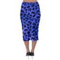 Blue Cheetah Print  Midi Pencil Skirt View2