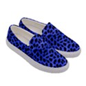 Blue Cheetah Print  Women s Canvas Slip Ons View3