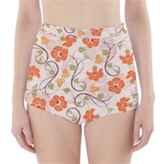 Honeysuckle Delight High-waisted Bikini Bottoms by allthingseveryone