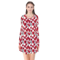 Red Flowers Flare Dress by allthingseveryone