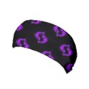 Purple Pisces On Black Background Yoga Headband View1