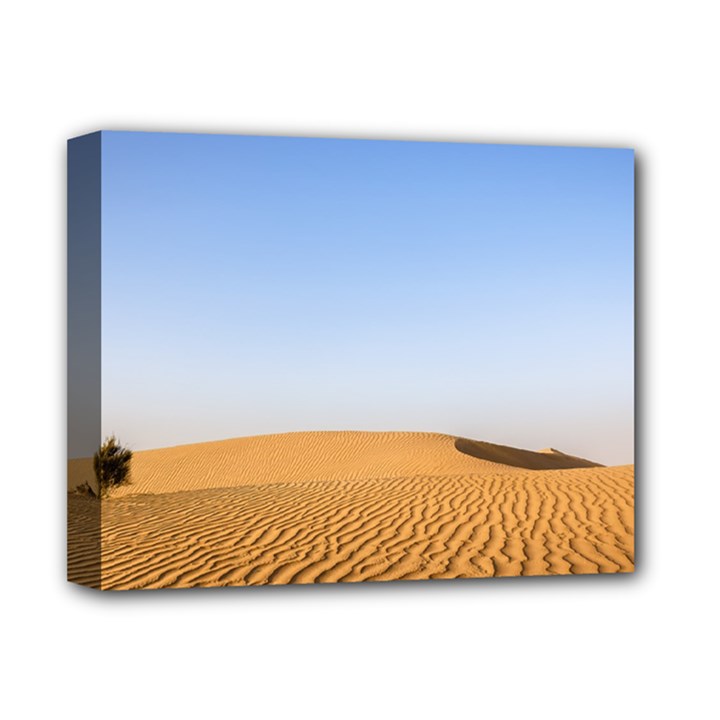 Desert Dunes With Blue Sky Deluxe Canvas 14  x 11 