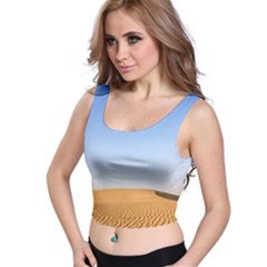 Desert Dunes With Blue Sky Crop Top by Ucco