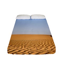 Desert Dunes With Blue Sky Fitted Sheet (full/ Double Size) by Ucco