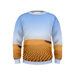 Desert Dunes With Blue Sky Kids  Sweatshirt by Ucco