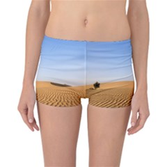 Desert Dunes With Blue Sky Reversible Boyleg Bikini Bottoms by Ucco