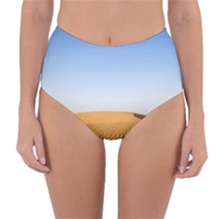 Desert Dunes With Blue Sky Reversible High-waist Bikini Bottoms by Ucco