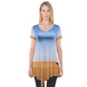 Desert Dunes With Blue Sky Short Sleeve Tunic  View1