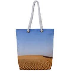 Desert Dunes With Blue Sky Full Print Rope Handle Bag (small) by Ucco