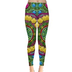 Bohemian Chic In Fantasy Style Leggings  by pepitasart