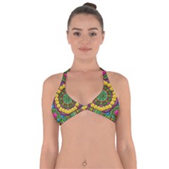 Bohemian Chic In Fantasy Style Halter Neck Bikini Top