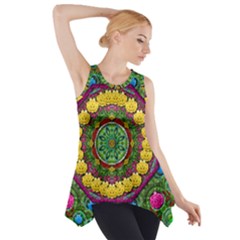 Bohemian Chic In Fantasy Style Side Drop Tank Tunic by pepitasart