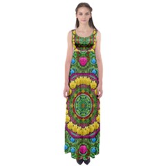 Bohemian Chic In Fantasy Style Empire Waist Maxi Dress by pepitasart