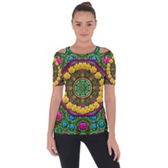 Bohemian Chic In Fantasy Style Short Sleeve Top