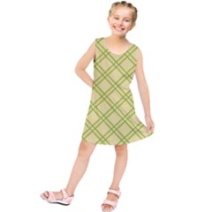 Tartan (yellow And Green)  Kids  Tunic Dress by berwies