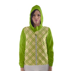 Tartan (yellow And Green)  Hooded Wind Breaker (women) by berwies