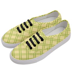 Tartan (yellow And Green)  Women s Classic Low Top Sneakers by berwies