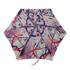 Messy Love Mini Folding Umbrellas by LaurenTrachyArt