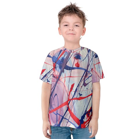 Messy Love Kids  Cotton Tee by LaurenTrachyArt