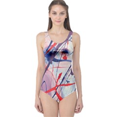 Messy Love One Piece Swimsuit by LaurenTrachyArt