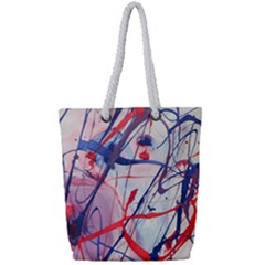 Messy Love Full Print Rope Handle Bag (small) by LaurenTrachyArt