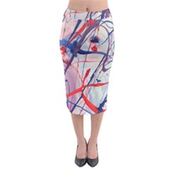 Messy Love Midi Pencil Skirt by LaurenTrachyArt