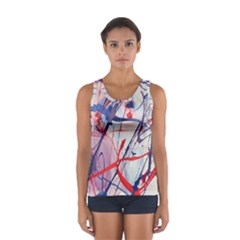 Messy Love Sport Tank Top  by LaurenTrachyArt