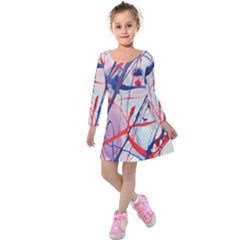 Messy Love Kids  Long Sleeve Velvet Dress