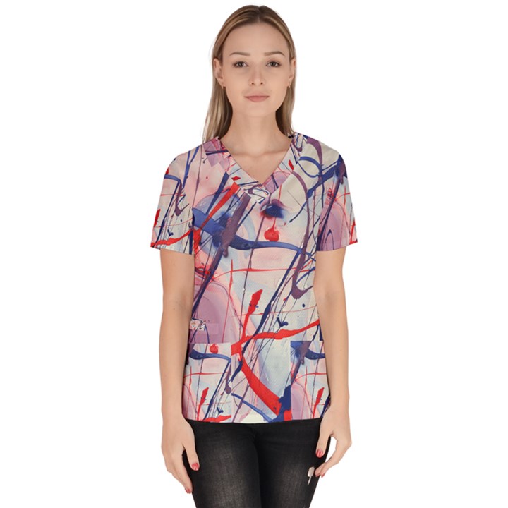 Messy Love Scrub Top