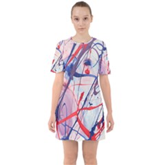 Messy Love Sixties Short Sleeve Mini Dress