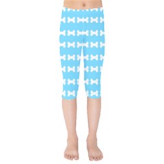 Dog Bone Background Dog Bone Pet Kids  Capri Leggings  by Celenk