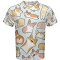 Corgilicious Corgi Doodle Art Men s Cotton Tee View1