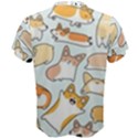 Corgilicious Corgi Doodle Art Men s Cotton Tee View2