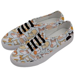 Corgilicious Corgi Doodle Art Men s Classic Low Top Sneakers