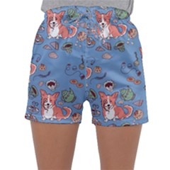 Dog Corgi Pattern Sleepwear Shorts