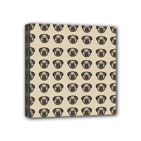 Puppy Dog Pug Pup Graphic Mini Canvas 4  X 4  by Celenk