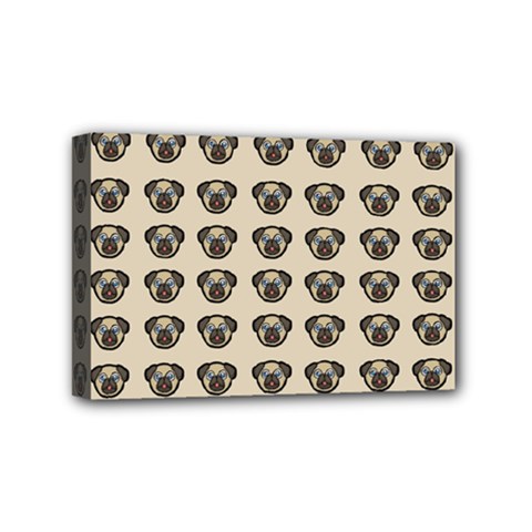 Puppy Dog Pug Pup Graphic Mini Canvas 6  X 4  by Celenk