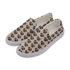 Puppy Dog Pug Pup Graphic Women s Canvas Slip Ons by Celenk